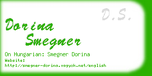 dorina smegner business card